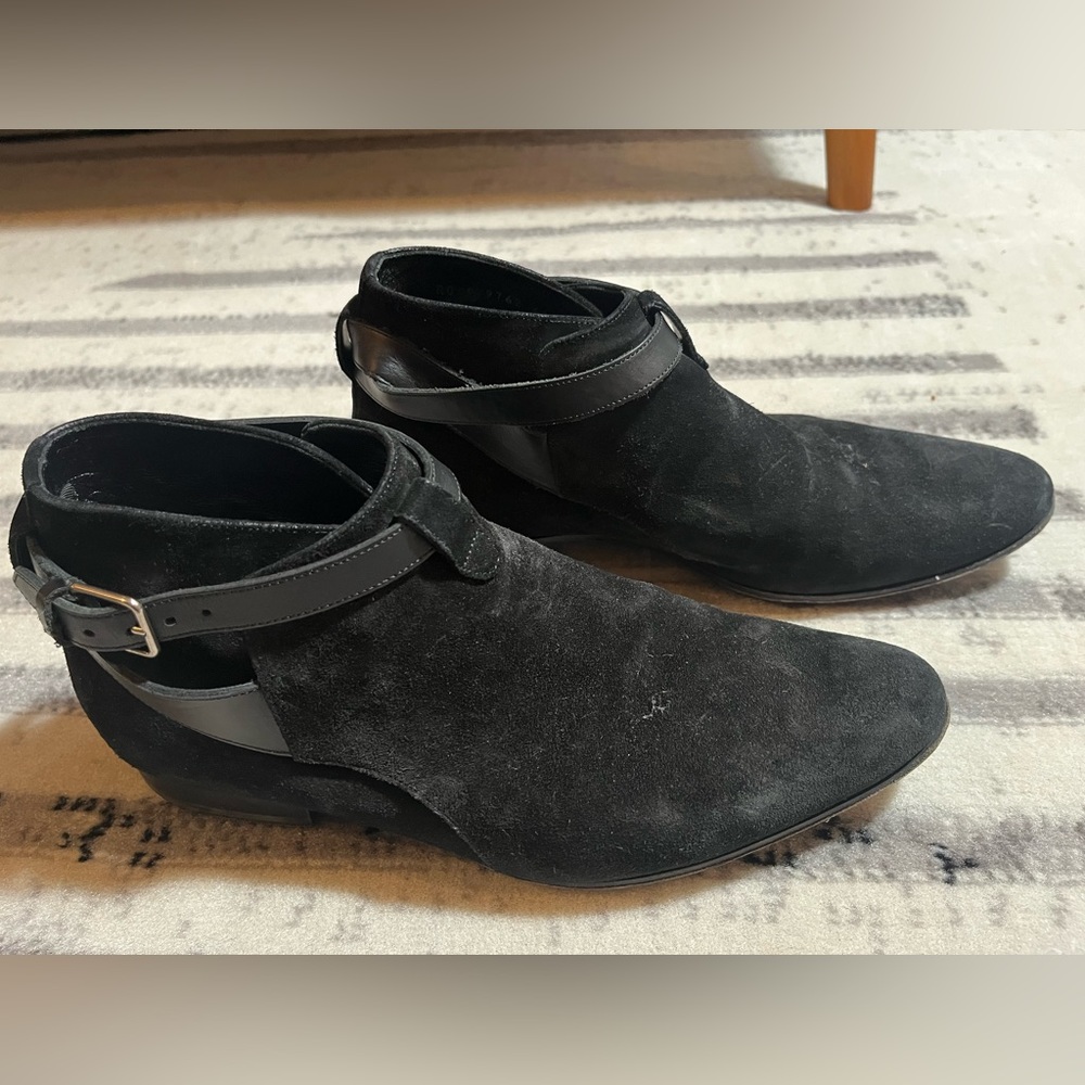 Saint Laurent suede men’s boots